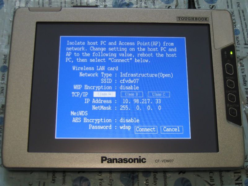 Panasonic CF VDW07 Wireless Display ToughBook *Tested*  