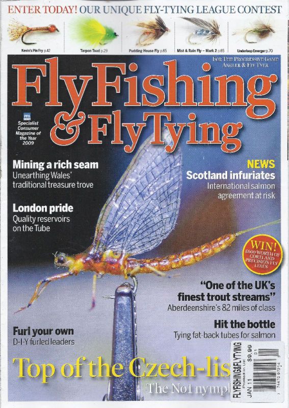 FLY FISHING AND TYING MAGAZINE CZECH NYMPH TROUT STREAM  