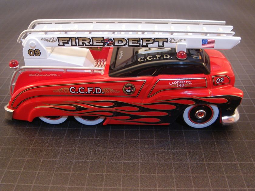 CUSTOM CREW RED FIRE ENGINE LADDER TRUCK BUS SLEDSTER  