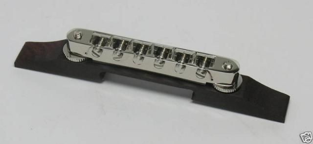 New Gretsch ADJUSTOMATIC Bridge, Chrome, Rosewood Base  