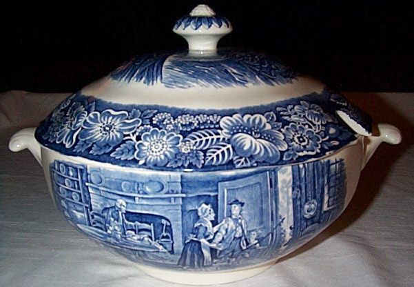 Liberty Blue DECLARATION OF INDEPENDECE Soup Tureen  