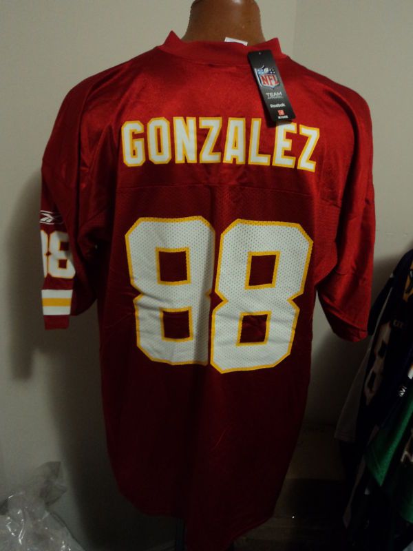 Reebok NFL Kansas City Chiefs Tony Gonzalez Mens Football Jersey NWT 