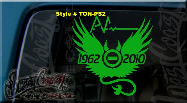 IN MEMORY OF VINYL DECAL TYPE O NEGATIVE PETER STEELE  