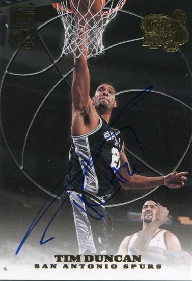 1999 00 Topps Tip Off Auto #AG1 Tim Duncan  