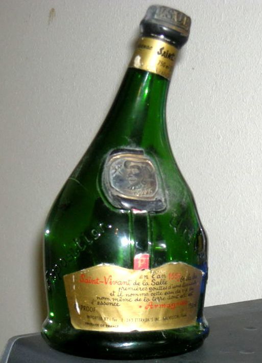 Brandy SAINT VIVANT DE LA SALLE VSOP Armagnac BOTTLE  