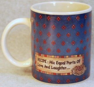 BOYDS BEARS MUG SWEETIE PIE EQUAL PARTS LOVE & LAUGHTER  