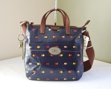 Fossil Key Per Crossbody Bag Blue Dot  