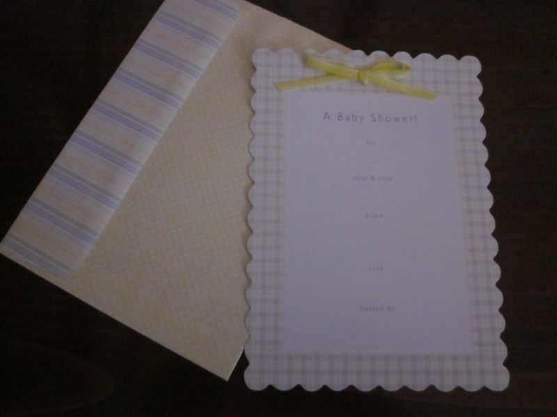 Karen Neuburger Baby Shower Invitations w/ Ribbons NIP  