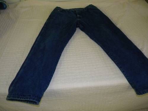 WRANGLER FLEECE LINED DENIM BLUE JEANS MENS SIZE 42 X 32  