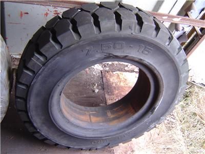 UNUSED FORKLIFT SOLID TIRES 7.50 15  