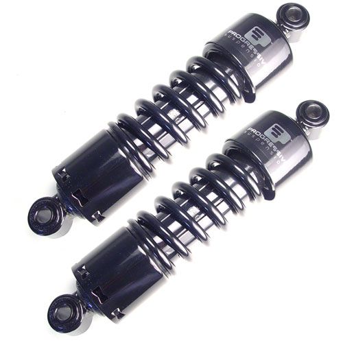 New Progressive 412 12 Heavy Duty Black Shocks Harley FXD Dyna  