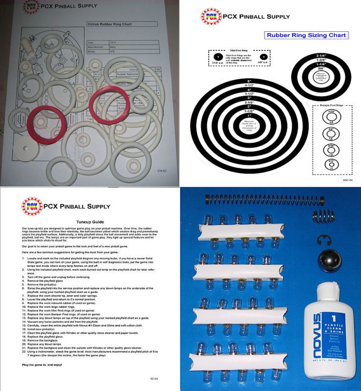 1973 Bally Circus Pinball Tune up Kit  