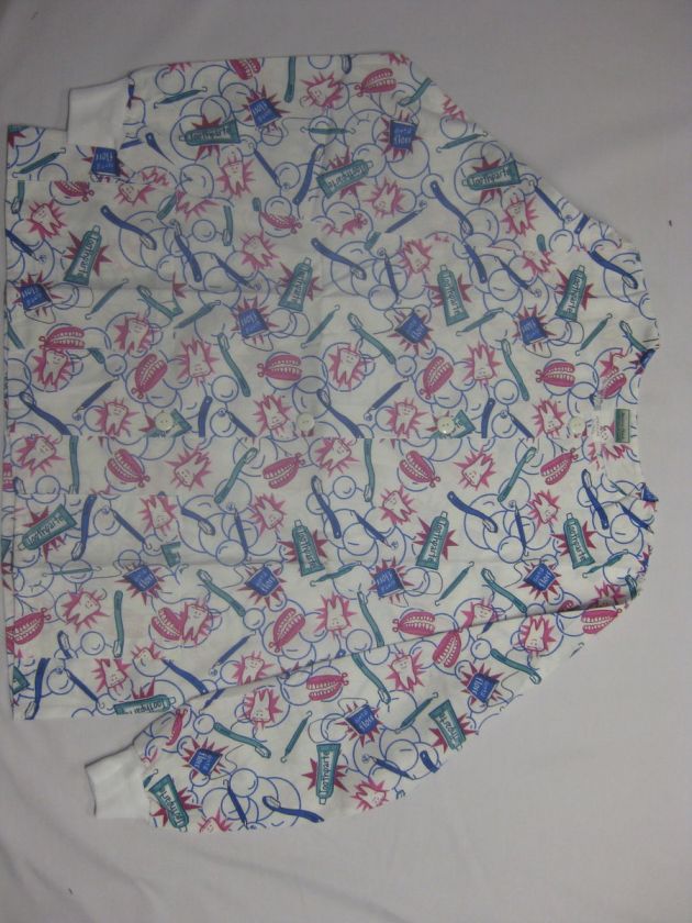 Medical Doctor Nurse Dentist Dental Floss and Brush Scrub Jacket 