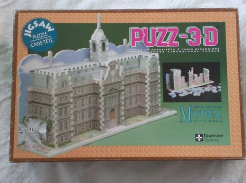 3D puzz puzzle, Montreal City Hall, 100% Complete  