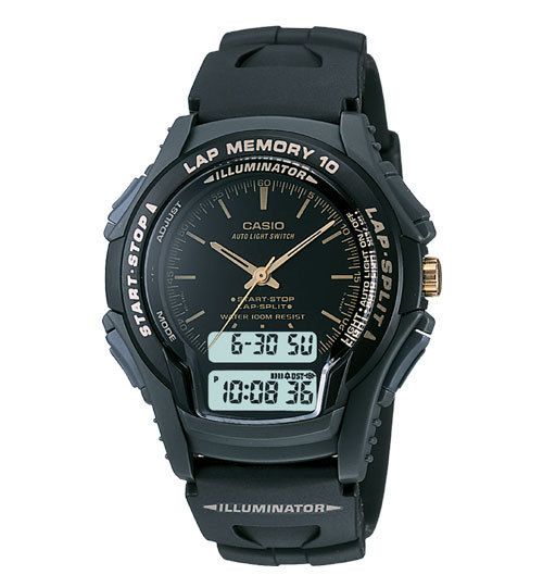    1E MENS 100M DIGITAL ANALOG RUNNERS SPORTS WATCH DAILY ALARM  