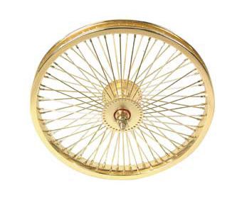 16 72 Spoke Coaster Wheel 80g Gold Lowrider Bicycle  