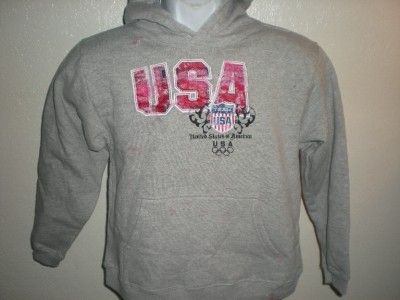   Michigan Wolverines/USA YOUTH Medium 10/12 Gray Adidas Hoodie UDR