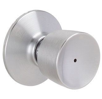 Schlage F40BEL626 Satin Chrome Bell Privacy Door Knob Set  