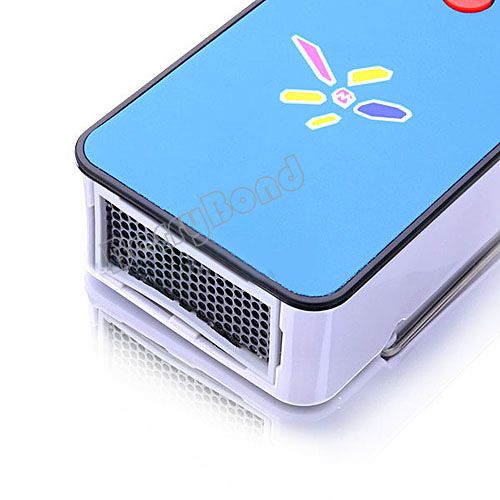 New Mini Portable Warm air Fan Warmer Heater Winter Necessary Blue 