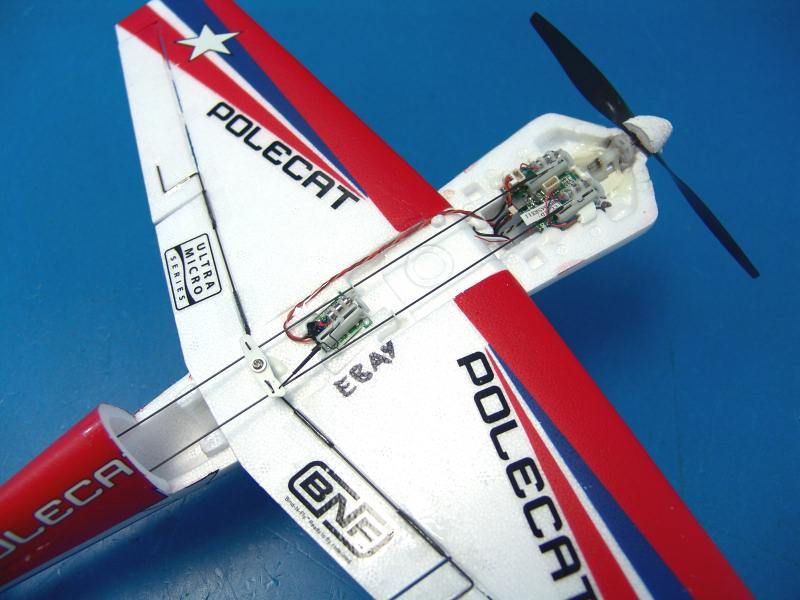   Pole Cat BNF PARTS Electric R/C RC Airplane PKZU1480 2.4GHz  