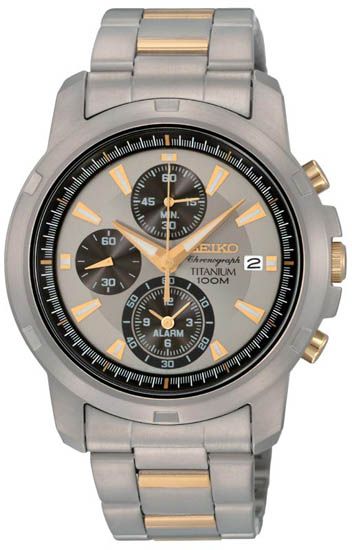 SNAE49 Seiko Mens Watch Chronograph Alarm  