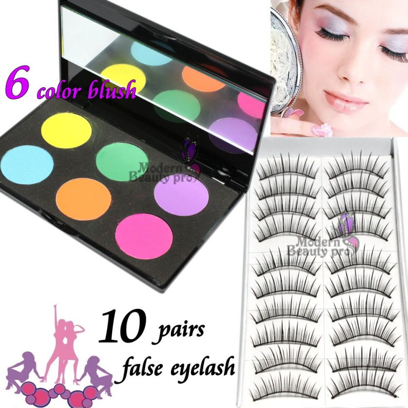 24Color Eyeshadow Eyeliner EyeLashes Blush Makeup Set#3  