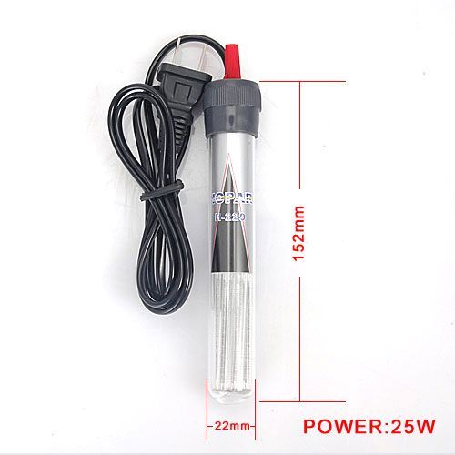 25W Fish Tank Aquarium Temperature Heater & Free Plug ◆◆ up to 20L 