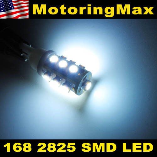 360° White 13 SMD LED Parking Lights 168 2825 2827 #13  