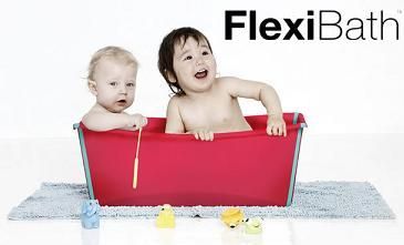 NEW FlexiBath PINK Flexi Travel Folding Baby Bath Tub  