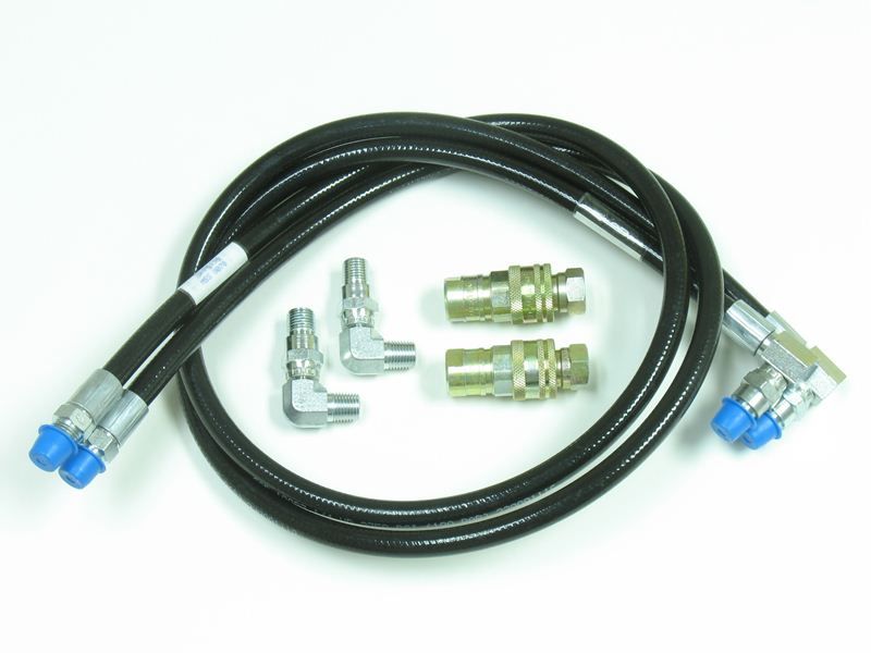 SNOW PLOW HOSE KIT 2 HOSES, 2 COUPLERS 2 ELBOWS  