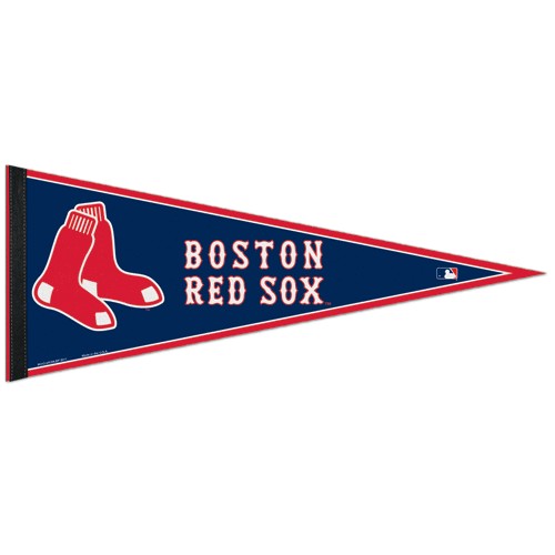 TEAM FELT PENNANT 12X30 MLB BASEBALL BOSTON RED SOX  