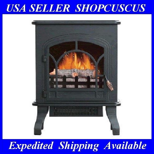   America Bristol Electric Fireplace Black steel cabinet ES4011  