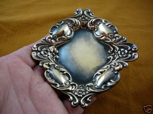 Coaster coin tray ashtray repro Victorian brass dish  