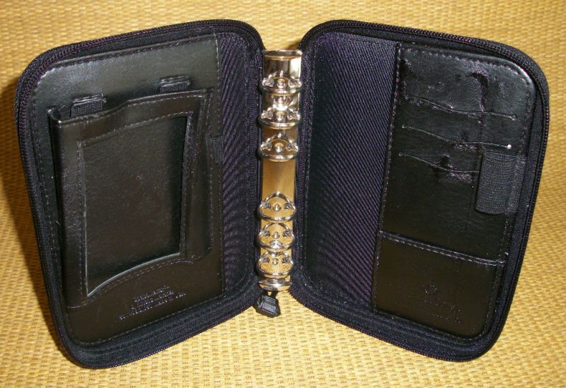 Pocket .75  Black Woven DURABLE Franklin Planner  