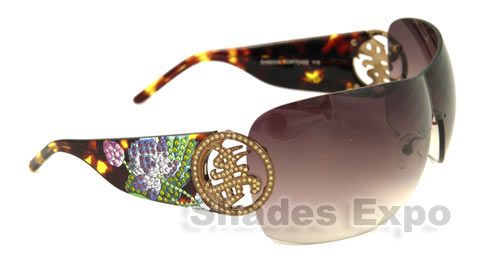 NEW ED HARDY SUNGLASSES EHS 024 TORTOISE TATOO  