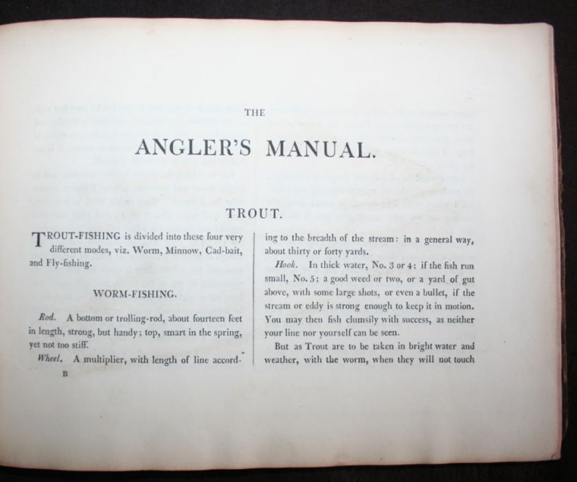 1808~The Anglers Manual~12 Etchings~Samuel Howitt~Original Binding 