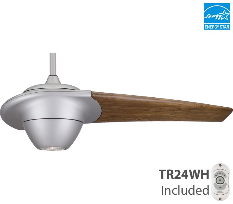   Enigma Metro Gray & Walnut Remote Ceiling Fan FP2120WA CFM 5796  