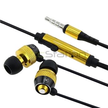 Yellow Handsfree Headphone+Mic For Motorola Droid X2  