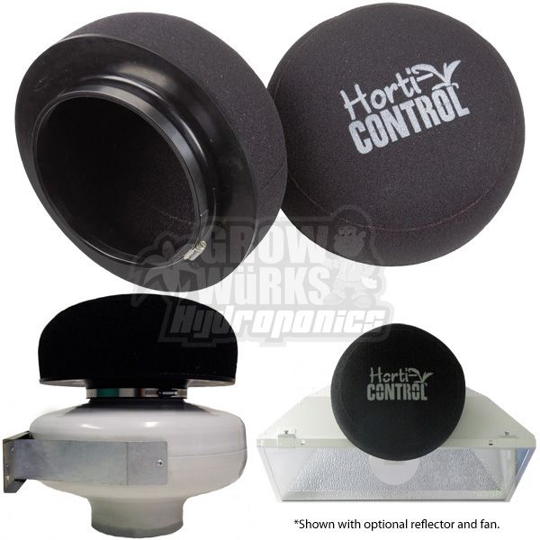 Horti Control Dust Shroom 6 Reusable Filter Inline Fan  