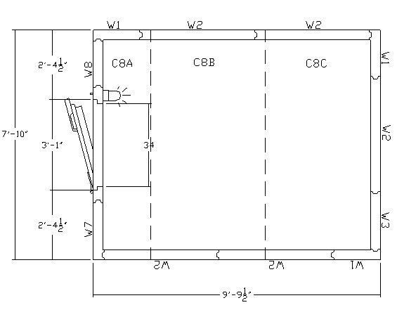 US Cooler 8x10 I/D Walk in Cooler, I/D Remote Ref NEW  