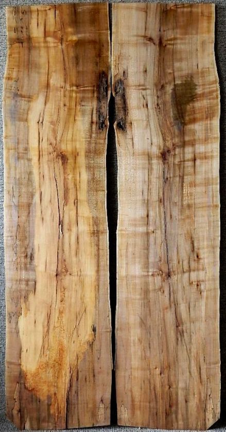   Black Line American Elm Bookmatch Table Top Set Lumber 419 420  