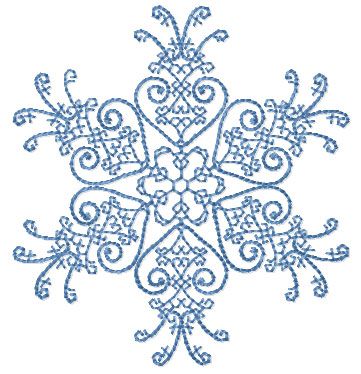 Crystal Snowflakes Machine Embroidery Designs Set 5 x 7 hoop  