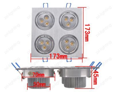 1x 12W LED Ceiling Light Warm White AC 85~265V  