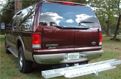 DURABLE ALUMINUM MOTORCYCLE DIRT BIKE CARRIER W/ LOADING RAMP FITS 2 