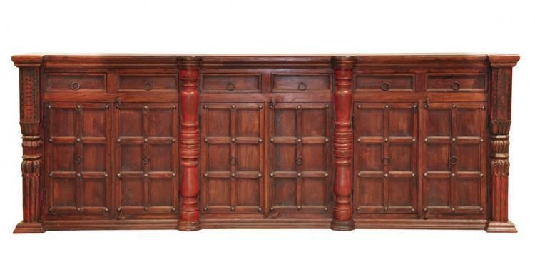   Acacia wood Buffet 6 door 6 drawer cabinet sideboard WAREHOUSE SPECIAL