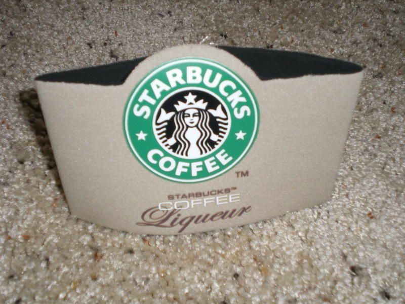 STARBUCKS Coffee Liqueur KOOZIE SLEEVE Drink HOLDER New  