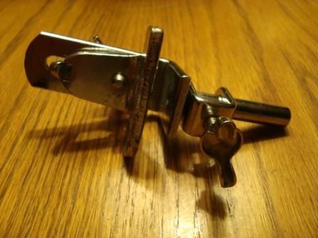 Vintage Bass Drum Cowbell Cow Bell Clamp Mount Slingerland Ludwig 