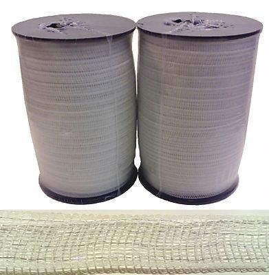 ELECTRIC FENCE TAPE   2 x 20mm White 400m Poly Fencing  