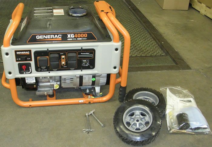 GENERAC GAS POWERED 3600 4500 WATT GENERATOR  