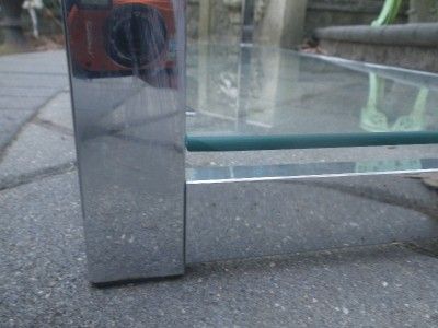 FABULOUS MILO BAUGHMAN HEAVY CHROME ETAGERE MID CENTURY MODERN 60S 70 